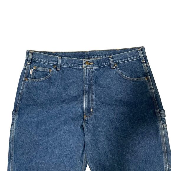Carhartt B171 DST Carpenter Jeans Relaxed Workwear Mens Pants 42x30 - Picture 2 of 8